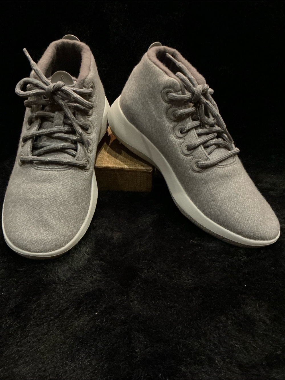 allbirds Grey Merino Wool Runner-Up Mizzle Sneakers Size 9